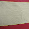 ruban à broder blanc et jaune 10 cm