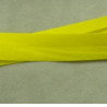 LOT DE 5 METRES  RUBAN BIAIS- 20 mm INTERIEUR /10 - 10 mm- COTON -JAUNE,