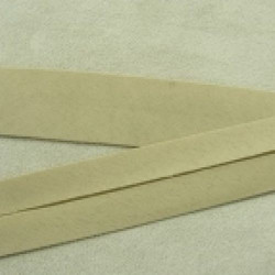 LOT DE 5 METRES RUBAN  BIAIS- 20 mm INTERIEUR /10 - 10 mm- COTON -VERT KAKI