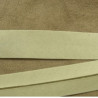 LOT DE 5 METRES RUBAN  BIAIS- 20 mm INTERIEUR /10 - 10 mm- COTON -VERT KAKI