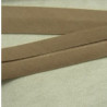 LOT DE 5 METRES RUBAN BIAIS- 20 mm INTERIEUR /10 - 10 mm- COTON - MARRON BEIGE