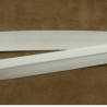 LOT DE 5 METRES RUBAN BIAIS  - 20 mm /INTERIEUR 10/10 mm- COTON-BLANC