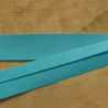 LO DE 5 METRES RUBAN BIAIS- 20 mm INTERIEUR /10 - 10 mm- COTON  BLEU TURQUOISE