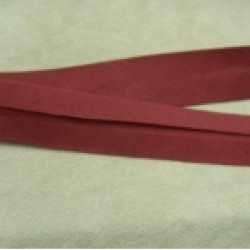 LOT DE 5 METRES RUBAN BIAIS- 20 mm INTERIEUR /10 - 10 mm- COTON  BORDEAUX