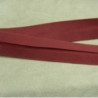 LOT DE 5 METRES RUBAN BIAIS- 20 mm INTERIEUR /10 - 10 mm- COTON  BORDEAUX