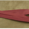 LOT DE 5 METRES RUBAN BIAIS- 20 mm INTERIEUR /10 - 10 mm- COTON  BORDEAUX