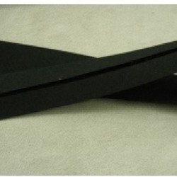 LOT DE 5 METRES RUBAN BIAIS- 20 mm INTERIEUR /10 - 10 mm- COTON -NOIR