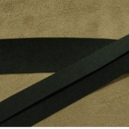 LOT DE 5 METRES RUBAN BIAIS- 20 mm INTERIEUR /10 - 10 mm- COTON -NOIR