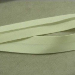 LOT DE 5 METERS RUBAN BIAIS- 20 mm INTERIEUR /10 - 10 mm- COTON IVOIRE