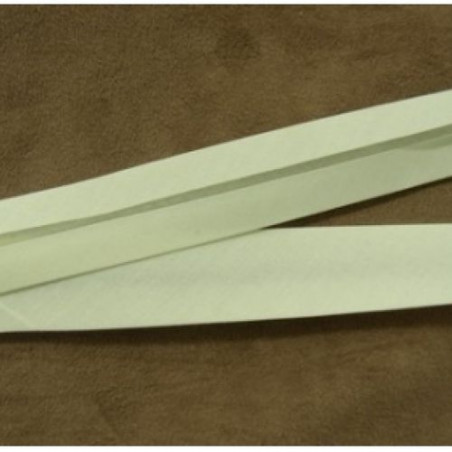 LOT DE 5 METERS RUBAN BIAIS- 20 mm INTERIEUR /10 - 10 mm- COTON IVOIRE