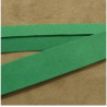 LOT DE 5 METRES RUBAN BIAIS- 20 mm INTERIEUR /10 - 10 mm- COTON-VERT GAZON