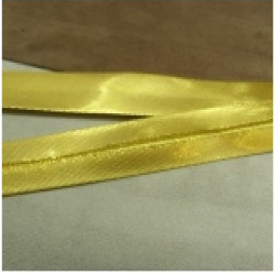 RUBAN BIAIS- 20 mm INTERIEUR /10 - 10 mm- POLYESTER -OR