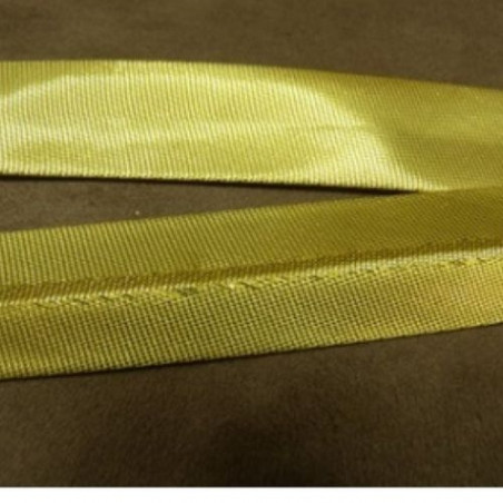 RUBAN BIAIS- 20 mm INTERIEUR /10 - 10 mm- POLYESTER -OR