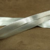 RUBAN BIAIS- 20 mm INTERIEUR /10 - 10 mm- POLYESTER - ARGENT
