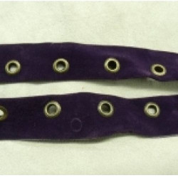 RUBAN BIAIS ŒILLET DAIM VIOLET 25 mm