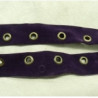 RUBAN BIAIS ŒILLET DAIM VIOLET 25 mm