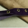 RUBAN BIAIS ŒILLET DAIM VIOLET 25 mm