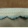 RUBAN AMEUBLEMENT  BLEU CIEL 100% coton 35 mm