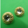 bouton strass acrylique ,25 mm,très lumineux et résistant