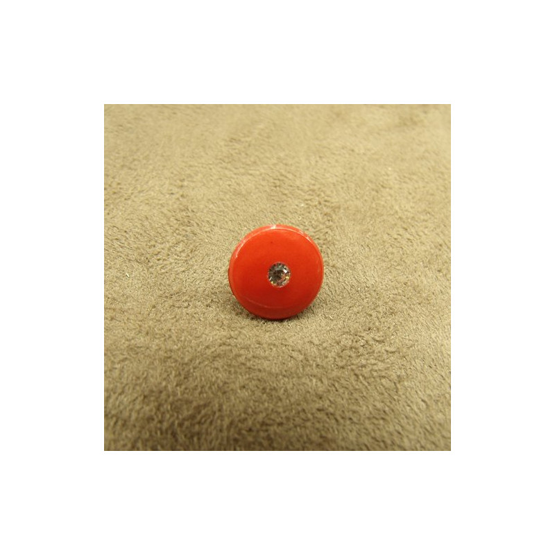 BOUTON acrylique motif petit strass 12 mm, très résistant et lumineux