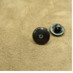 BOUTON acrylique motif petit strass 12 mm, très résistant et lumineux