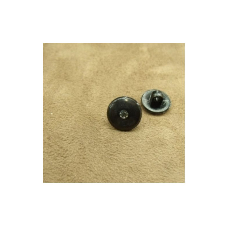 BOUTON acrylique motif petit strass 12 mm, très résistant et lumineux