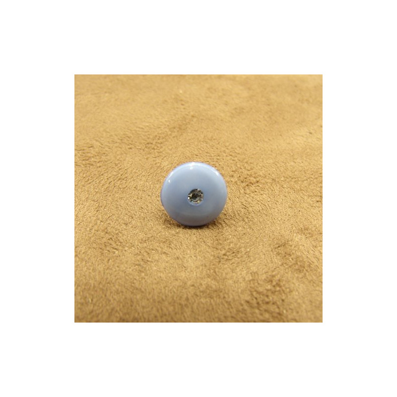 BOUTON acrylique motif petit strass 12 mm, très résistant et lumineux