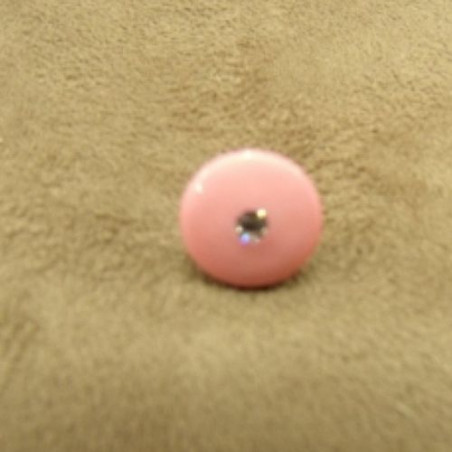 BOUTON acrylique motif petit strass 12 mm, très résistant et lumineux