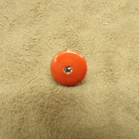BOUTON acrylique motif petit strass 12 mm, très résistant et lumineux