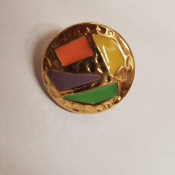 Bouton Strass Multicolore,...