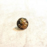 BOUTON A QUEUE METAL OR & ARGENT 18 mm, de belle qualité