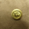 BOUTON METAL A QUEUE OR,16 mm,de belle qualité