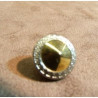 BOUTON A QUEUE BASE ACRYLIQUE DESSUS METAL LEGER OR & ARGENT