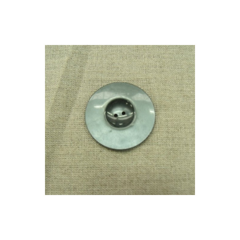 bouton acrylique gris,36 mm, de belle qualité