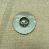 bouton acrylique gris,36 mm, de belle qualité