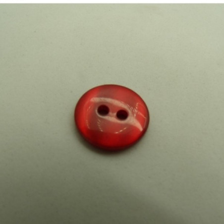 LOT DE 6 boutons acrylique à 2 trous 14 mm