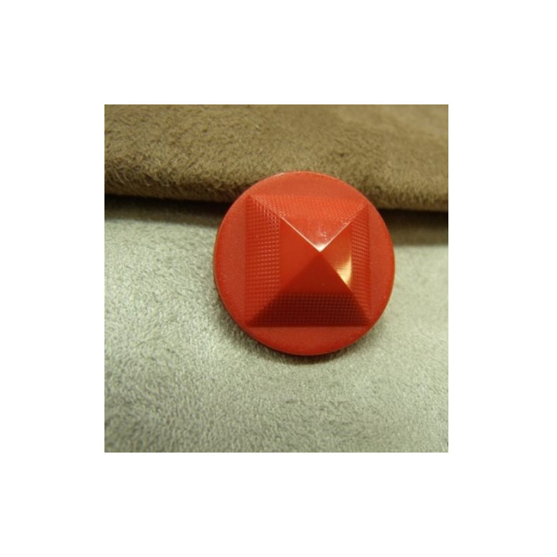 bouton acrylique à queue Motif pyramide 22 mm