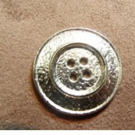 BOUTON A 4 TROUS ARGENT,de belle qualité