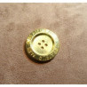 BOUTON A 4 TROUS-MOTIF: PARIS CRÉATEUR-OR ,28 mm, de belle qualité