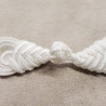 BOUTON BRANDEBOURG blanc longueur 8 cm/ largeur 2,3 cm