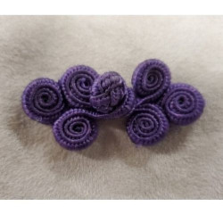 BOUTON BRANDEBOURG VIOLET...
