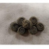 BOUTON BRANDEBOURG - marron, longueur de 5,5cm sur la largeur de 2,5cm