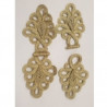 bouton brandebourg lurex doré longueur total 21 cm / largeur 8 cm