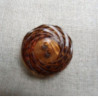 bouton a acrylique 2 trous marron 28 mm