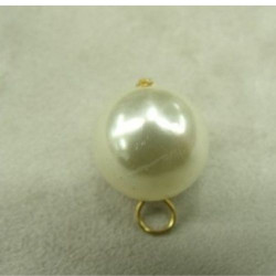 JOLI BOUTON PERLE NACRE 20 mm