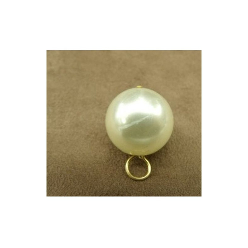 JOLI BOUTON PERLE NACRE 20 mm