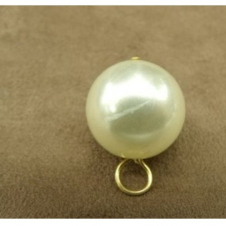 JOLI BOUTON PERLE NACRE 20 mm