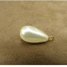 JOLI BOUTON PERLE NACRE - 20mm de hauteur / 12 mm de diametre