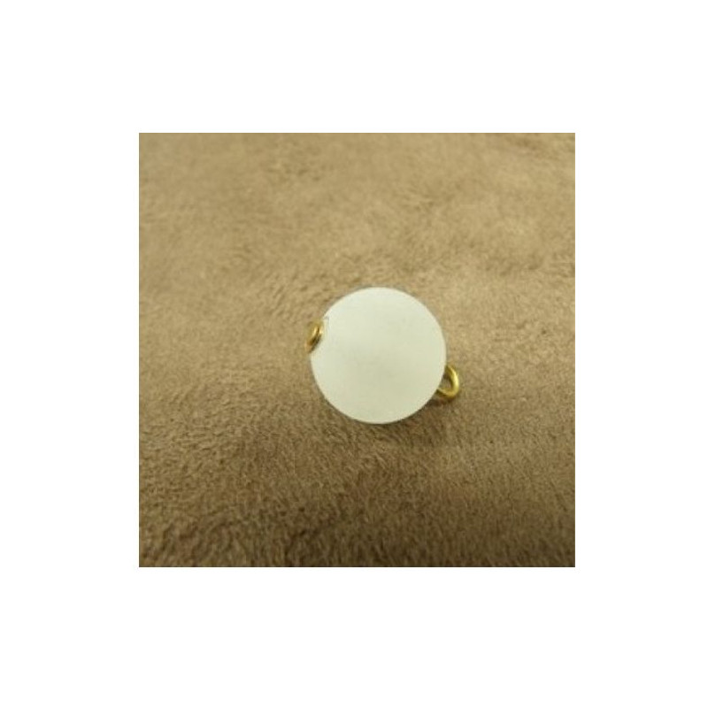 JOLI BOUTON-PERLE NACRE irisé 12 mm