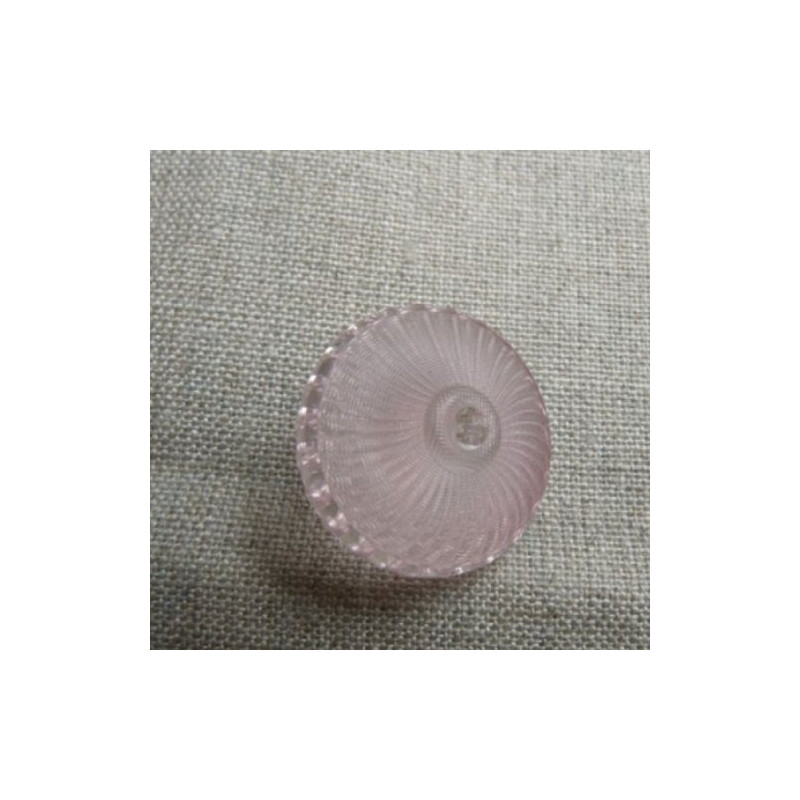 bouton acrylique à queue rose transparent,23 mm, de belle qualité